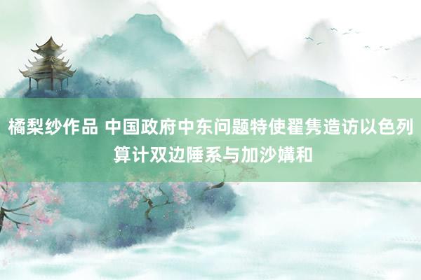 橘梨纱作品 中国政府中东问题特使翟隽造访以色列 算计双边陲系与加沙媾和