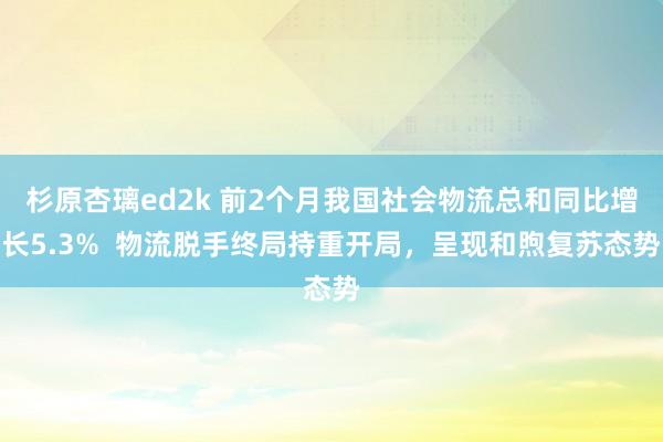 杉原杏璃ed2k 前2个月我国社会物流总和同比增长5.3%  物流脱手终局持重开局，呈现和煦复苏态势